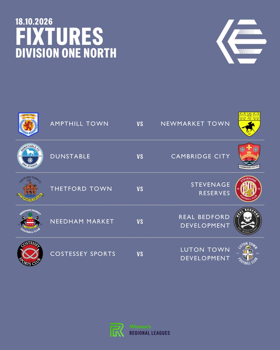 ERWFLe's tweet photo. This weekend’s league fixtures are here! 

#womensfootball #RegionalLeagues https://t.co/4PwzRKBKok