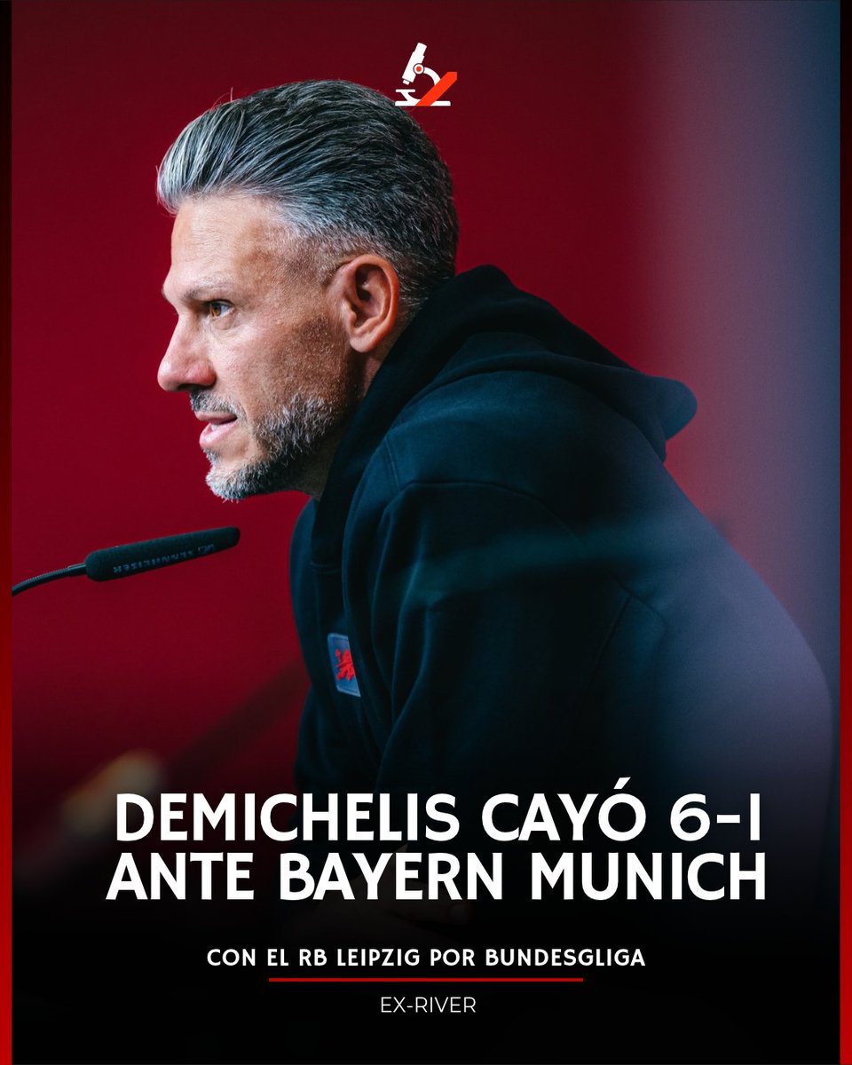 milloscopio's tweet photo. 🔴⚪️ DEMICHELIS, GOLEADO POR EL BAYERN MUNICH.

El RB Leipzig de Martín Demichelis recibió un duro golpe ante el Bayern Múnich.

un contexto de cuestionamientos alrededor del micho, necesita resultados y regularidad para darle estabilidad a su ciclo en Alemania.

#vamosriver https://t.co/olxb2E21th