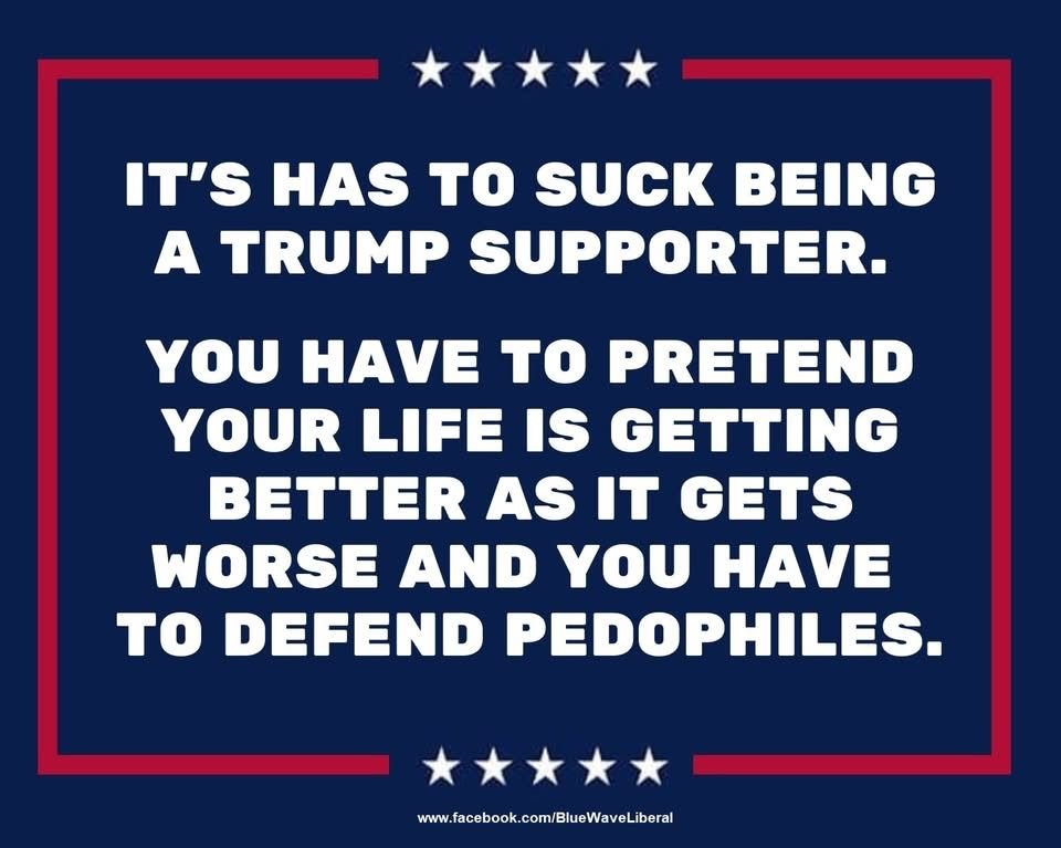 NoMAGAallowed's tweet photo. The way to SAVE AMERICA is to remove the #TrumpSwamp including every Republican who has supported his crimes against the Constitution and his brutal raping of 13-yr-old virgins at his pal Epstein's little girl rape parties.
#NoKings https://t.co/q8Ff9j2MGt