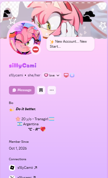 s1llycami's tweet photo. sigh... Lets do this again!

Hiii, my name is "sillyCami", but you can call me "Cami", im an fnf composer

Im a OM player, and here's my sona, in case you’d like to draw me :3

If you want to talk to me, you can do it in my new Discord: s1llyCami

Thats all... Have a good Day! <3 https://t.co/Ls4l7eO4bG