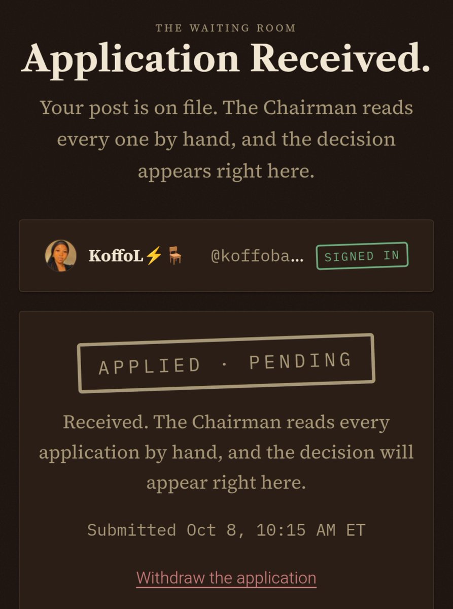 KoffoBadru's tweet photo. October 22 is getting closer, and the excitement around @themutualfun is building!

The mint day is almost here, and me? I'm still holding on to my hope and believing my pass will come through.

Chair is chair, @Kingpickle is watching!

Are you guys ready for what's coming? Because I have a feeling this is going to be EXPLOSIVE!