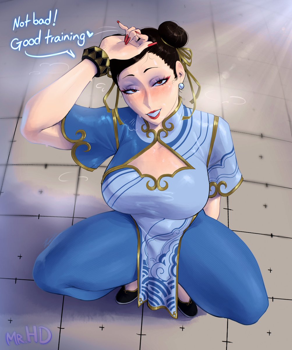 DrawingsHernan's tweet photo. Rough training sessions with Chun-Li!
💙✨️ https://t.co/C1rvzReSqA