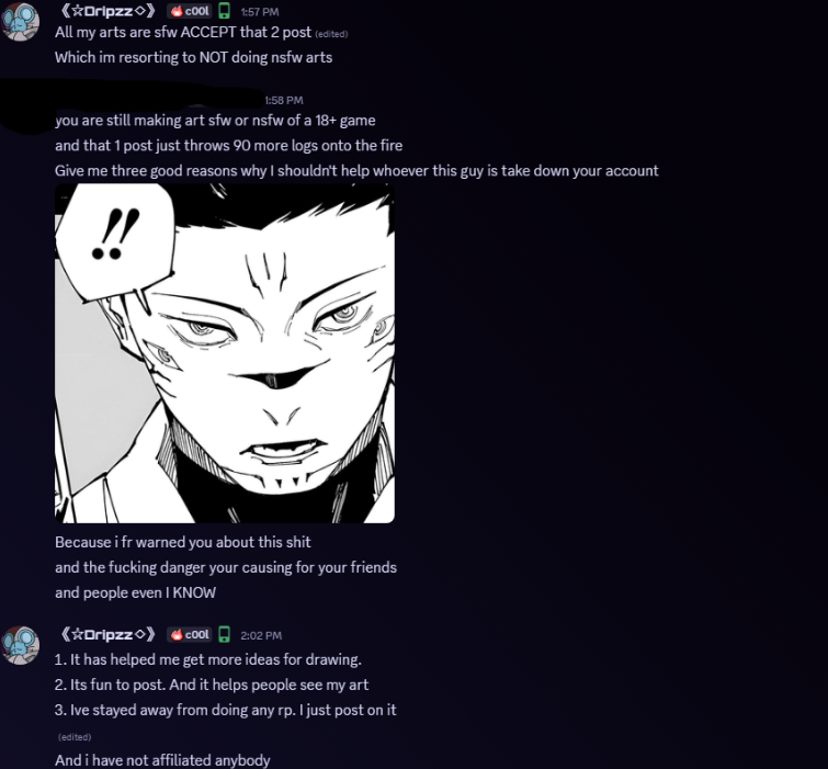 Mostlytreefrogs's tweet photo. In case people as seen dripzz "Id" that he claims to be his uhhh lets think again rq.. PROOF PROVIDED BY ONE OF HIS ACTUAL FRIENDS BTW THAT SAW THE POST https://t.co/oLaF5wxkJJ