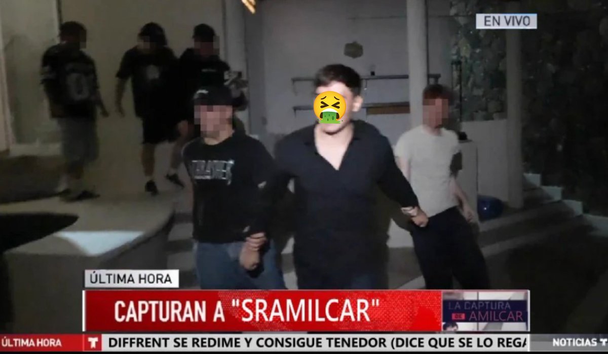 elterryjp's tweet photo. 🚨 ALERTA EL MEDIOCRE STREAMER LLAMADO SRAMILCAR FUE CAPTURADO MIENTRAS ASISTÍA A UNA FIESTA DONDE SE ENCONTRABAN MENORES DE EDA ES UN COMPLETÓ ENFERMO ESTE TIPO 🤮🚨 https://t.co/9rqwK9McTb