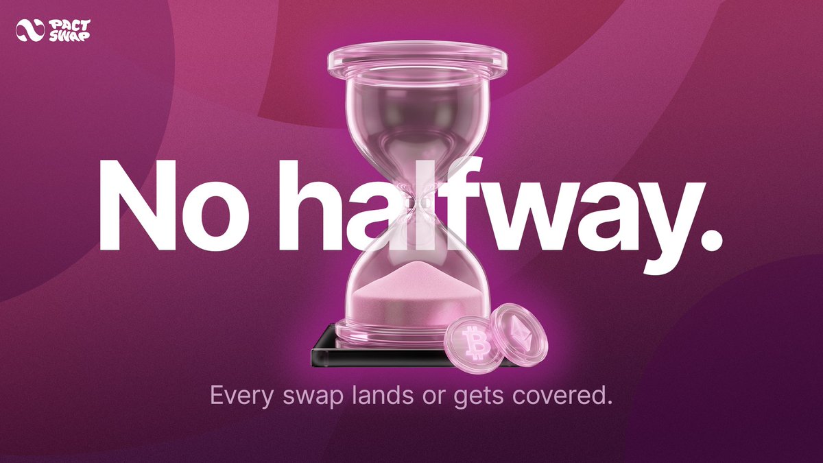 lyn_zhiegm's tweet photo. Nothing is more worrying than a swap that gets stuck halfway through.
With @Pact_Swap every transaction has protection: it either completes fully or is returned to your wallet.
Swap native assets without the risk of getting stuck mid‑process.

#TrustedDeFi #NativeAssetSwap #PACT https://t.co/5s3rembcvN