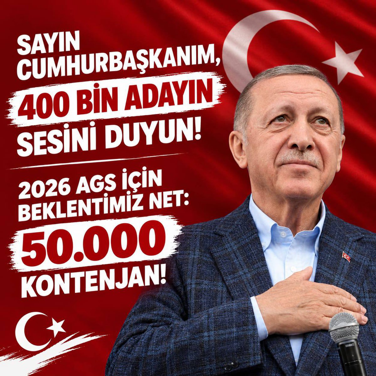 gamzeoksakk's tweet photo. Eğitimde fırsat eşitliği, her okula nitelikli öğretmen atanmasıyla sağlanır. Sayın Cumhurbaşkanımızdan 2026 AGS'ye adil bir branş dağılımıyla 50 bin kontenjan talep ediyoruz. @RTErdogan @tcbestepe @Yusuf__Tekin @oktay_saral @Akparti @hasandogan #SnErdoganAGS50Bin https://t.co/XGm1KrEHje