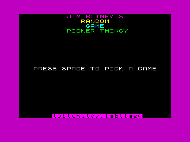 jimblimey's tweet photo. #ZXSpectrum lucky dip, live in 5!

https://t.co/ay8YKqMf3u https://t.co/ur4tEIxdZs
