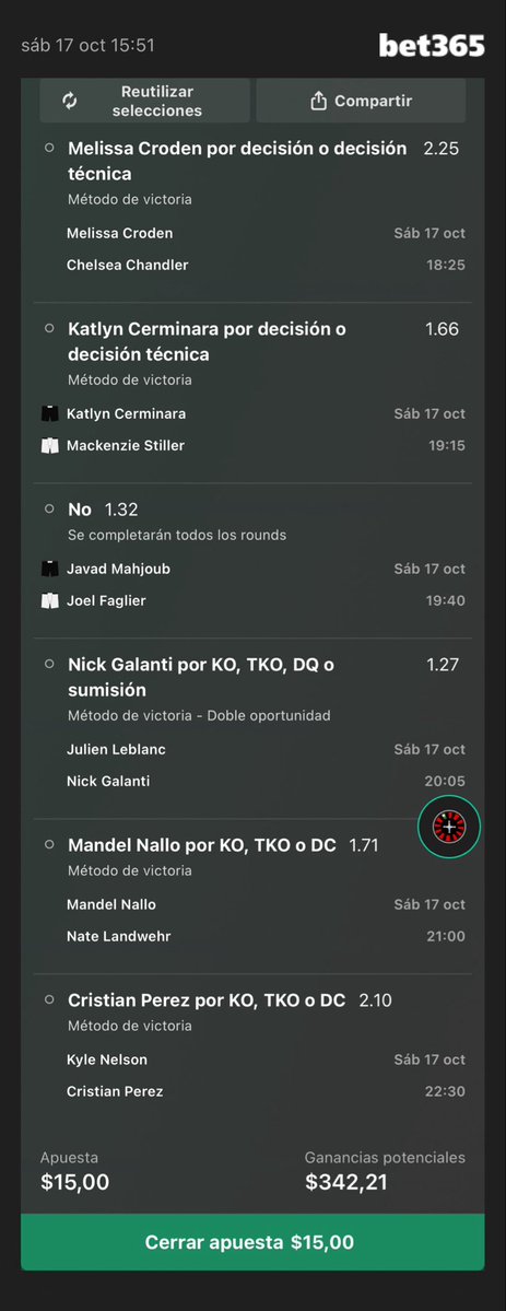 MainooTimbero's tweet photo. Bueno para los gordos UFC🥊 armé algo para las peleas de hoy a la noche. Armé por lo que vi y escuché, no conozco a ninguno. Y a los que conozco no aposté 
 
x22 Bet365🟢: https://t.co/ngtGoDNDua

x25 Stake: https://t.co/qPlhQVvncL https://t.co/Vo3TY370VT