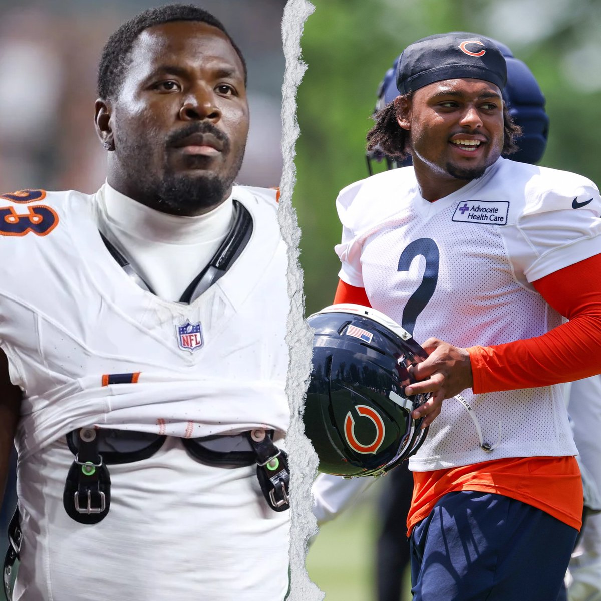 JAYChi_Bears's tweet photo. ICYMI: The Chicago #Bears released Xaiver Woods after 6 total moves today.

Here's how I see it:
-Kyler takes over Nickle, Nick McCloud backs him up
-Cam Lewis moves back to safety for woods
-Malik moves to the outside (Stevenson hurt)

.....and maybe a positive sign Coby Bryant could be back soon 👀