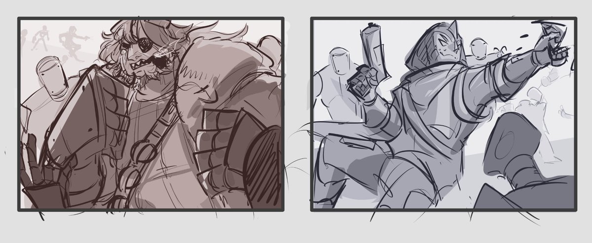 maestrosmist's tweet photo. some quick thumbnail sketches :P https://t.co/TNhQBVPrJ9