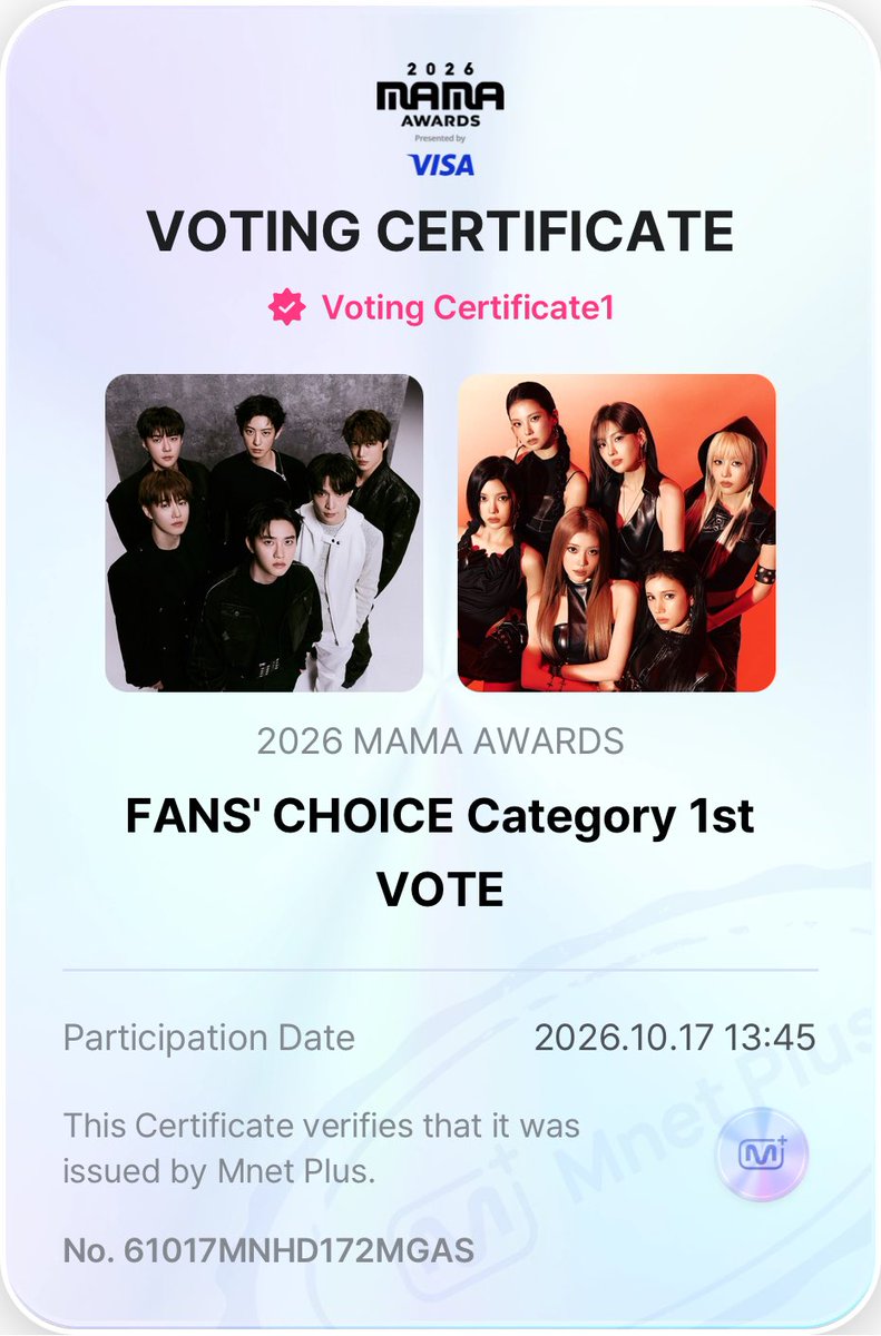 CrypticZ258's tweet photo. I vote #Kep1er for #2026MAMAVOTE
Keep voting !!!! https://t.co/wYj0TVgdNQ