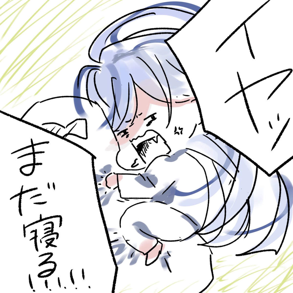 orca_hajimes's tweet photo. おはよう と おやすみ用に描いたけど可愛くないので供養 https://t.co/EliBXnnQnB