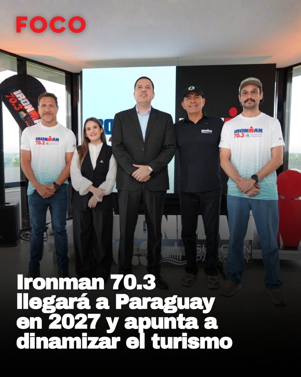 RevistaFocoPy's tweet photo. #timeout 🚴
Paraguay incorporará una nueva competencia al calendario deportivo internacional con la llegada del Ironman 70.3, prevista para el 11 de julio de 2027. 

📲 https://t.co/DjhmBVUOlY https://t.co/WkckmBdXLS
