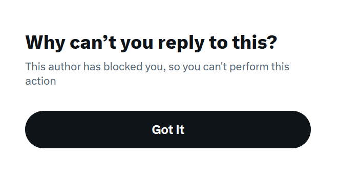 ReTakeTheUk's tweet photo. They block you when you corner them, don't you @openminded_26 🤣 https://t.co/rVwuzdI0Yo