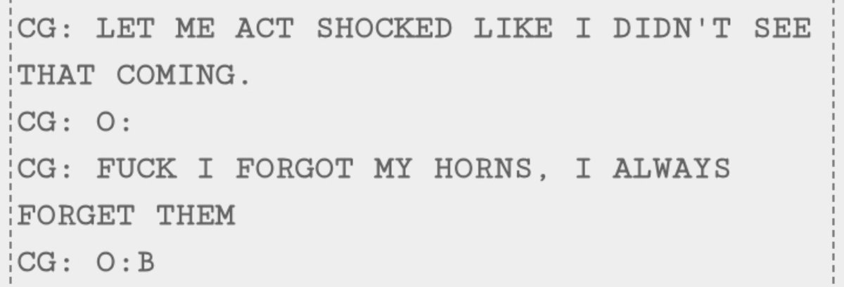 allenagainxb's tweet photo. collection of the 4 times karkat used his cute emoticons https://t.co/35rWQWJbjC