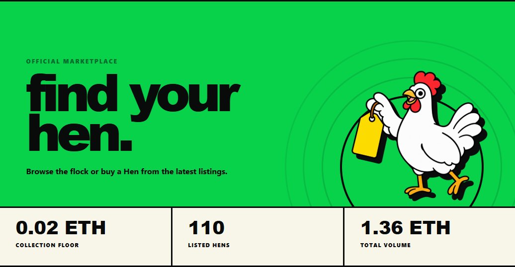 RHDaily__'s tweet photo. Build permanent weight on your Hen on Robinhood Chain.

- Burn $HEGG to increase weight  
- Weight stays with the NFT through every transfer  
- Higher weight = larger share of the daily GLD pool  

Your actions define the Hen’s long-term position on @hensdotfarm.

Explore the marketplace: https://t.co/kFqYHSAXaG