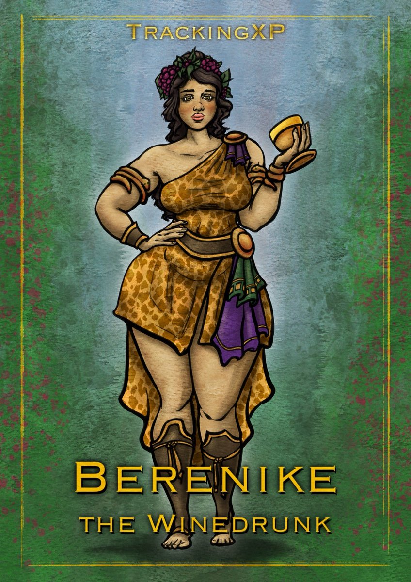 TrackingXP's tweet photo. A character for a ttrpg campaign that never got off the ground. Themed after Greek mythology. Still love her look! https://t.co/2us1LCwCx3