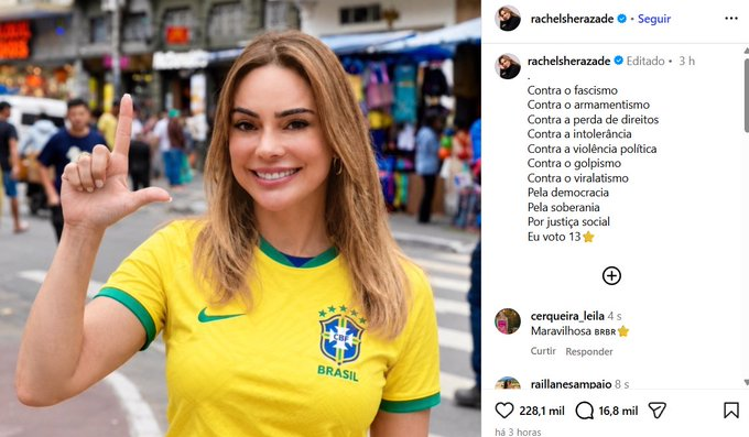 silvinhotv's tweet photo. QUEM DIRIA? Rachel Sheherazade fez o L ⭐️ https://t.co/L5hmhdCPZR
