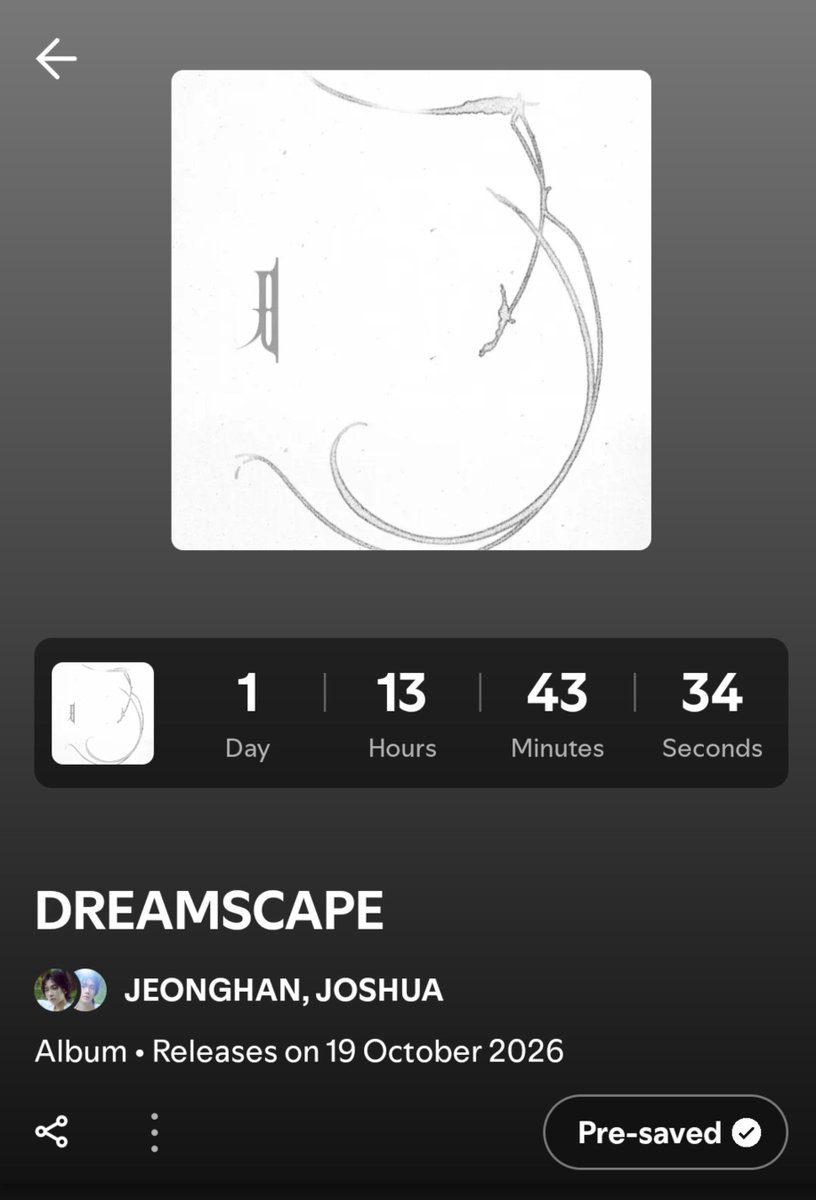 carats_bythesea's tweet photo. Pre-save Dreamscape now! 🫶🏻
#PRESAVE_DREAMSCAPE
#JxJ #정한조슈아와함께꾸는꿈
@pledis_17 https://t.co/pHwMxeVHe0