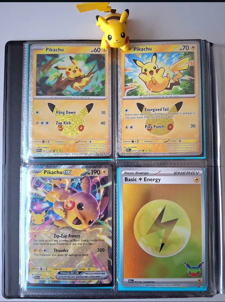 David__Pulls's tweet photo. PIKACHU GIVEAWAY🔥🔥🔥

One lucky winner is taking home this Pikachu collection

8 cards. 1 winner. One chance to win

Like 
Repost 
Follow @David__pulls
Comment your favorite Pikachu card below. 

Let’s find these cards a new home 

Good luck, everyone 🍀 Winner announced soon. https://t.co/Mi9S2ZML0Z