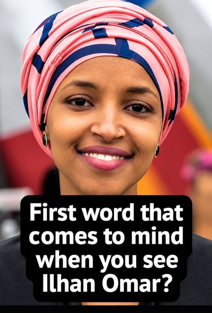 imskyrain's tweet photo. One word for Ilhan Omar? https://t.co/Eg0rHGN5mk