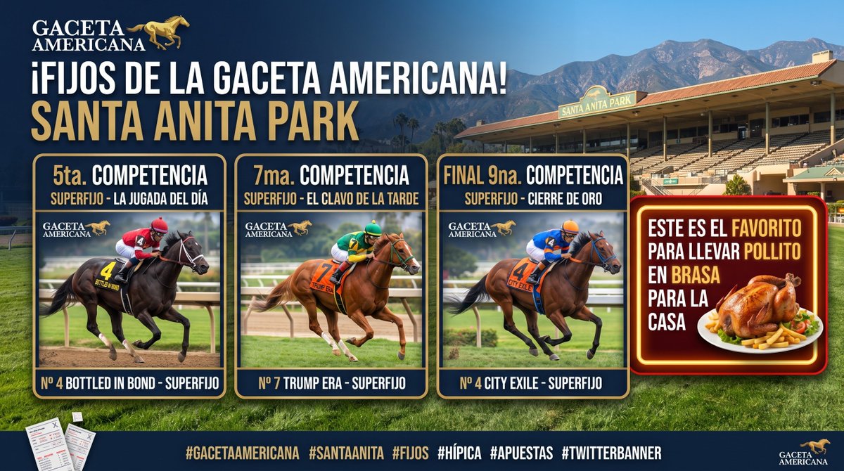 audiohipismo's tweet photo. https://t.co/zujGeXbyPr

Santa Anita https://t.co/3wM6eyNbc2
