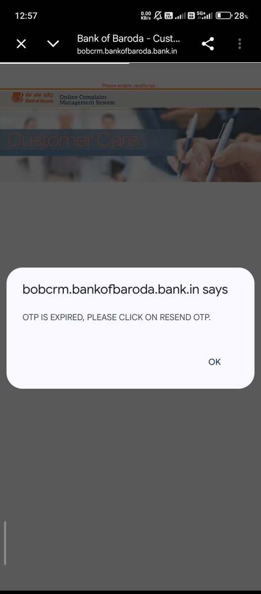 rock125585's tweet photo. @bankofbaroda Again and again not registered my complaint please help me https://t.co/HeRwWo2Z4V