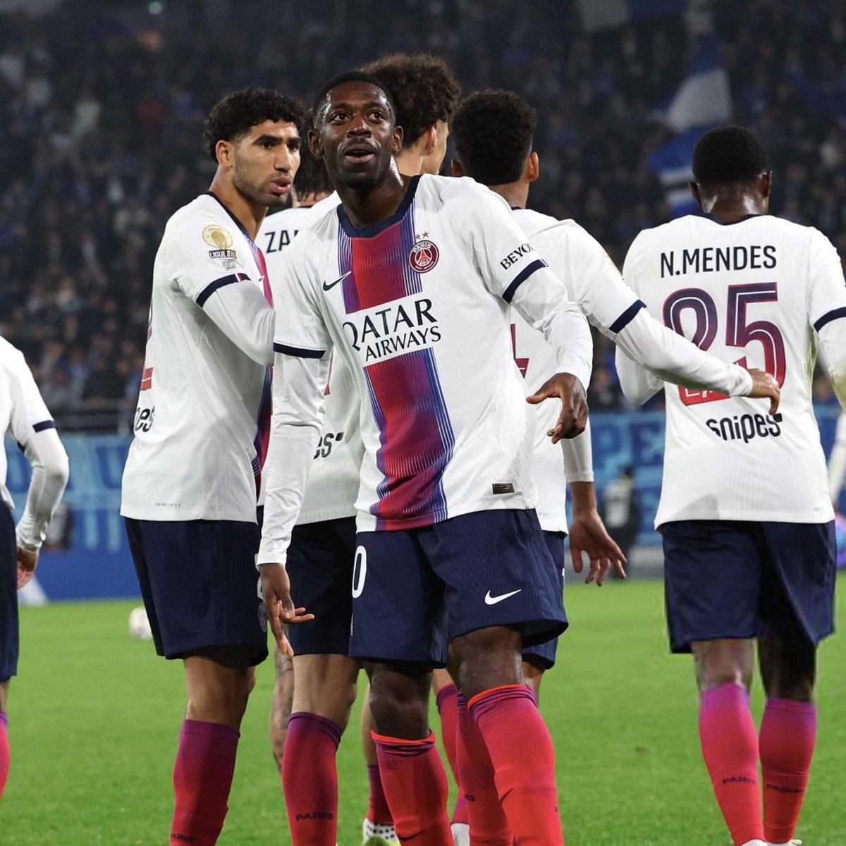TouchlineX's tweet photo. 🚨🗣️ 𝗡𝗘𝗪: Luis Enrique: "I told Ousmane Dembélé: 'If you can score a goal and provide an assist in just 25 minutes, YOU DON'T NEED TO PLAY ANY LONGER!'" https://t.co/3gtlXLBLPv