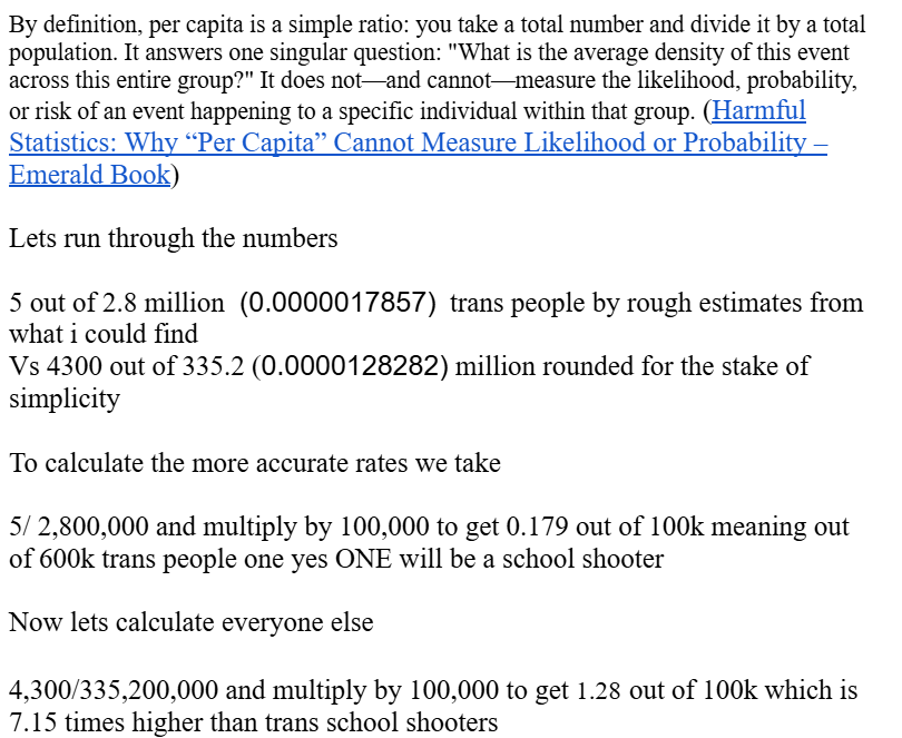 typicalzip's tweet photo. @BryanJohn36741 @___TheGOOdWitch heres how your wrong with per capita rates using a out of a 100k scale https://t.co/gldVa2JsWJ