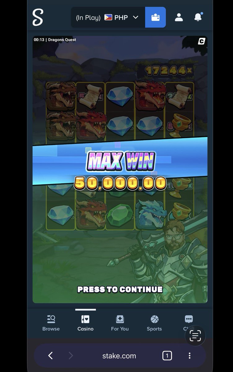 chaengtries's tweet photo. @Colorful_Play  i’ve been playing every game, i hope i could finally get a double or a juicer from you guys! Dragons quest volatility is very very nice! I love it! 

Stake: Chaengcasso https://t.co/2OAk274jyL