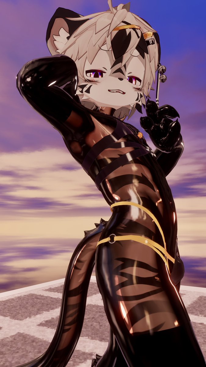 reuben_VRC's tweet photo. おはよー！

昨日撮影した中で没にしようか迷ったやつ
挑発してるっぽく撮りたかったんすよ…
ゴムでも咥えればいいかしら？ https://t.co/A50RcymEg0