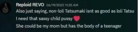 BullshitBu5143's tweet photo. @Rokuroi66 @ReploidREVO This post doesn't count your shit ass, you groomed minors, abused your ex-spouse, and stole art. No amount of whining about the "woke" or "twitterites" is going to change that you said this shit https://t.co/NU5lrhzVkD