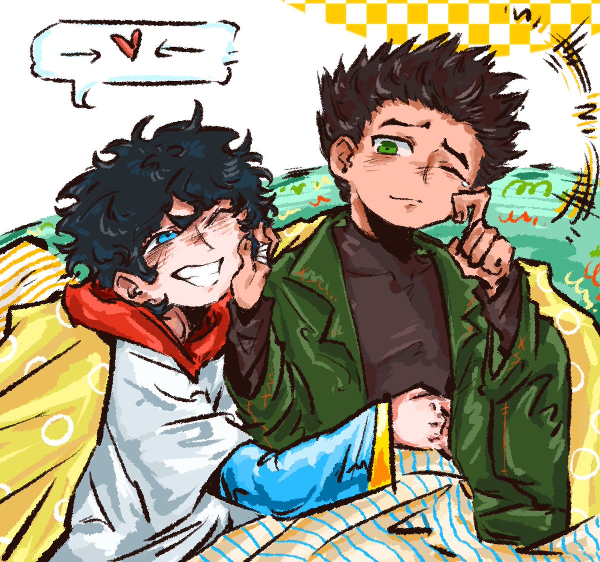 5zexy's tweet photo. A kiss❤️#supersons #jondami #乔米 https://t.co/83r5R5BBJO