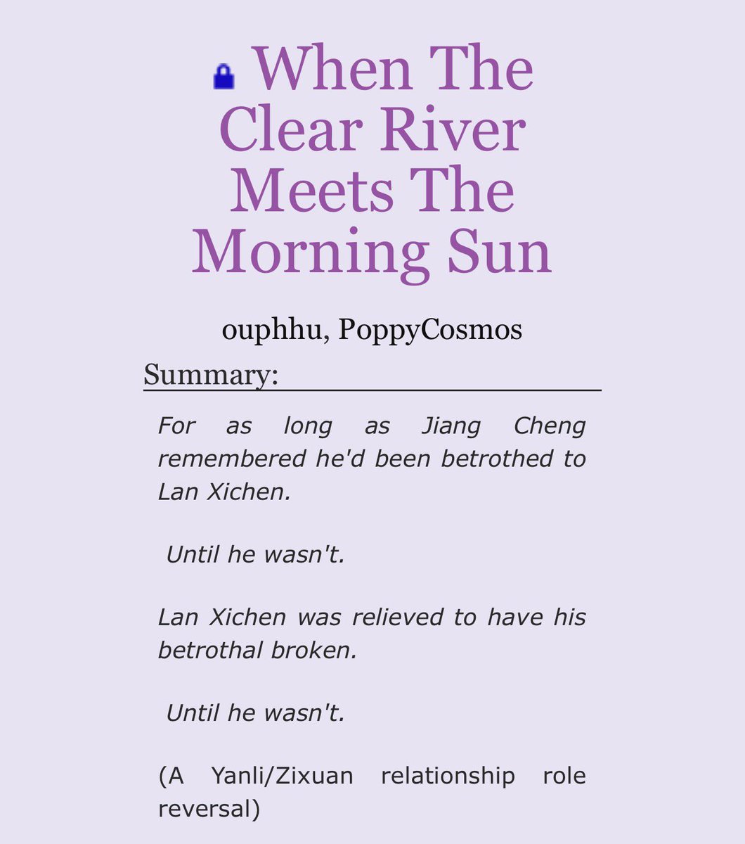 PoppiCosmos's tweet photo. What’s this?? A little snack for you guys. 👀 #Xicheng

Wei Wuxian had always thought Lotus Pier was the most beautiful place underneath the heavens, with its endless stretches of lotus flowers, bustling wooden piers, and the familiar laughter of disciples who had grown up alongside him. Even the humid summer air, which often left his robes sticking unpleasantly to his skin, had always brought him a certain comfort that the cold and overly disciplined mountains of Gusu could never hope to offer.

Yet, as he stood underneath the wooden eaves of his childhood home, watching the morning sunlight spill across the rippling surface of the lake, Wei Wuxian found himself wishing he was anywhere but here.

It was strange.

He had spent nearly his entire 
childhood getting into trouble with Jiang Cheng, and more often than not, the two of them would end up kneeling in the ancestral hall together while Madam Yu scolded them for whatever mischief they had gotten themselves into. Jiang Cheng would always blame him, of course, with those pretty clematis-gray eyes narrowed into a murderous glare, while Wei Wuxian would simply grin and promise to make it up to him later.

And somehow, despite all their arguments and the occasional threat of being whipped by Zidian, Wei Wuxian had never once doubted that his shidi would be standing beside him the following morning.

Until now.

Wei Wuxian's fingers tightened around the wooden railing as he recalled the last time he had seen his younger brother, standing so terribly still beneath the watchful eyes of the cultivation world's most prominent families.

He would have preferred Jiang Cheng's anger. He would have gladly endured a thousand scoldings, a hundred punches, and every insult his sharp-tongued shidi could think of, if it meant seeing even the smallest flicker of that familiar fire return to his eyes.

Instead, all Wei Wuxian could remember was the awful emptiness upon Jiang Cheng's beautiful face, as though someone had reached inside his chest and cruelly extinguished the very thing that made him who he was. And for the first time since Jiang Fengmian had brought him back to Lotus Pier, Wei Wuxian wondered whether his beloved shidi would ever look at him the same way again.