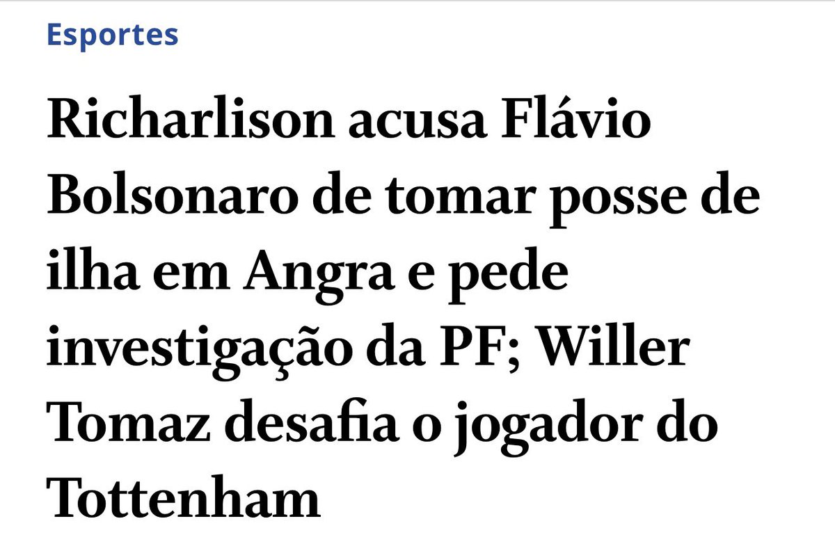 lucianocarvaIho's tweet photo. Quer dizer que o FLAVIO BOLSONARO roubou uma ilha do jogador Richarlison?

MAS QUEM PODERIA IMAGINAR QUE O HOMEM DA RACHADINHA, LAVAGEM DE DINHEIRO, MILICIANO E QUE PEGOU DINHEIRO COM O BANQUEIRO SERIA CAPAZ DISSO? https://t.co/6uOmADad2T