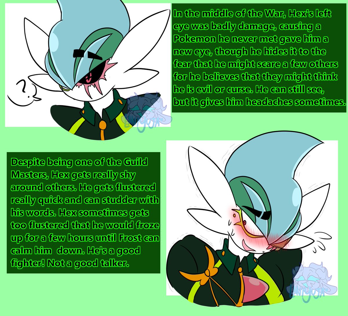 LaniYuja's tweet photo. Small Info about Hex and Frost!
(Sorry for my bad english haha) 

#pokemon #pokemonmysterydungeon #POKEMONTheGaintAwakening #pokemonoc https://t.co/UcdhwqfES6
