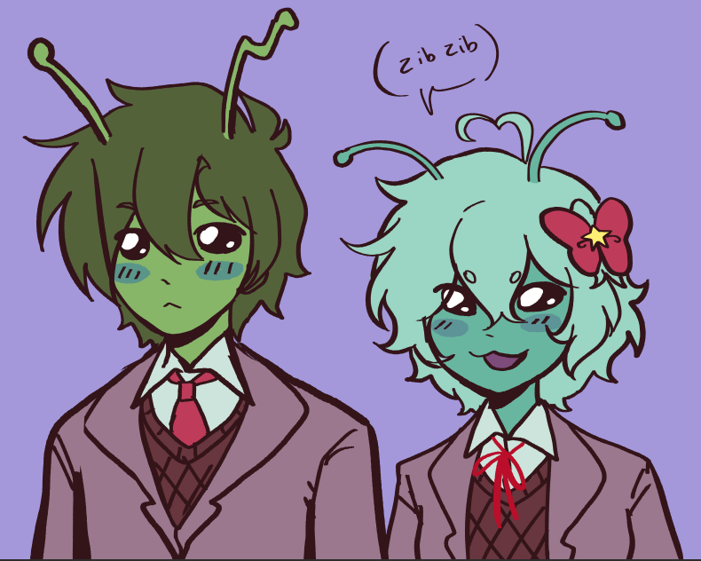 DailyMcSayo's tweet photo. Day 17: Aliens #DDLC https://t.co/WYELoUAuts
