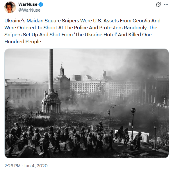 janeway888's tweet photo. Feb 2014 there was a violent Coup d'Etat in Ukraine w/a massacre in the main square of the capital, Kiev. 100 people were killed by snipers. "It was Barack Obama that ordered that massacre...those snipers were hired and paid by ERIC CIARAMELLA, under orders by Barack OBAMA." https://t.co/4t1QxfCZk3