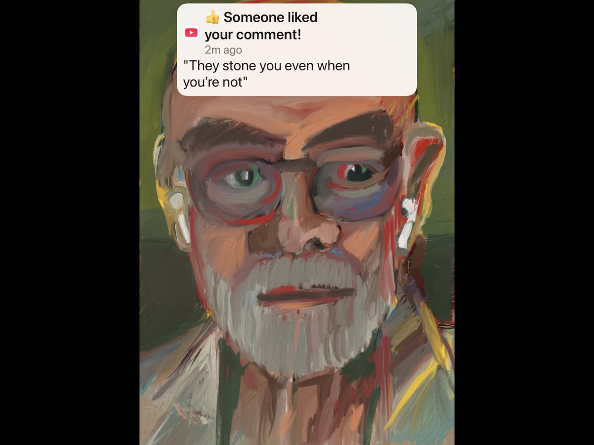 MarkMarnell's tweet photo. Self Portrait (with motto for great artists) at 67 and 68 on 5/8 to 6/8 from 58 to today🗿🐝￼🌹🍏🩼🎶♟️A megalithic life #LifeOfTheArtist #Art #ArtHistory #life #digitalart https://t.co/ZlJOA94AdT