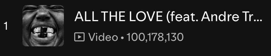 TTVauger's tweet photo. YE AND ANDRE TROUTMAN

ALL THE LOVE

OFFICIALLY AT 100 MILLION STREAMS https://t.co/ivCpMCeVRX