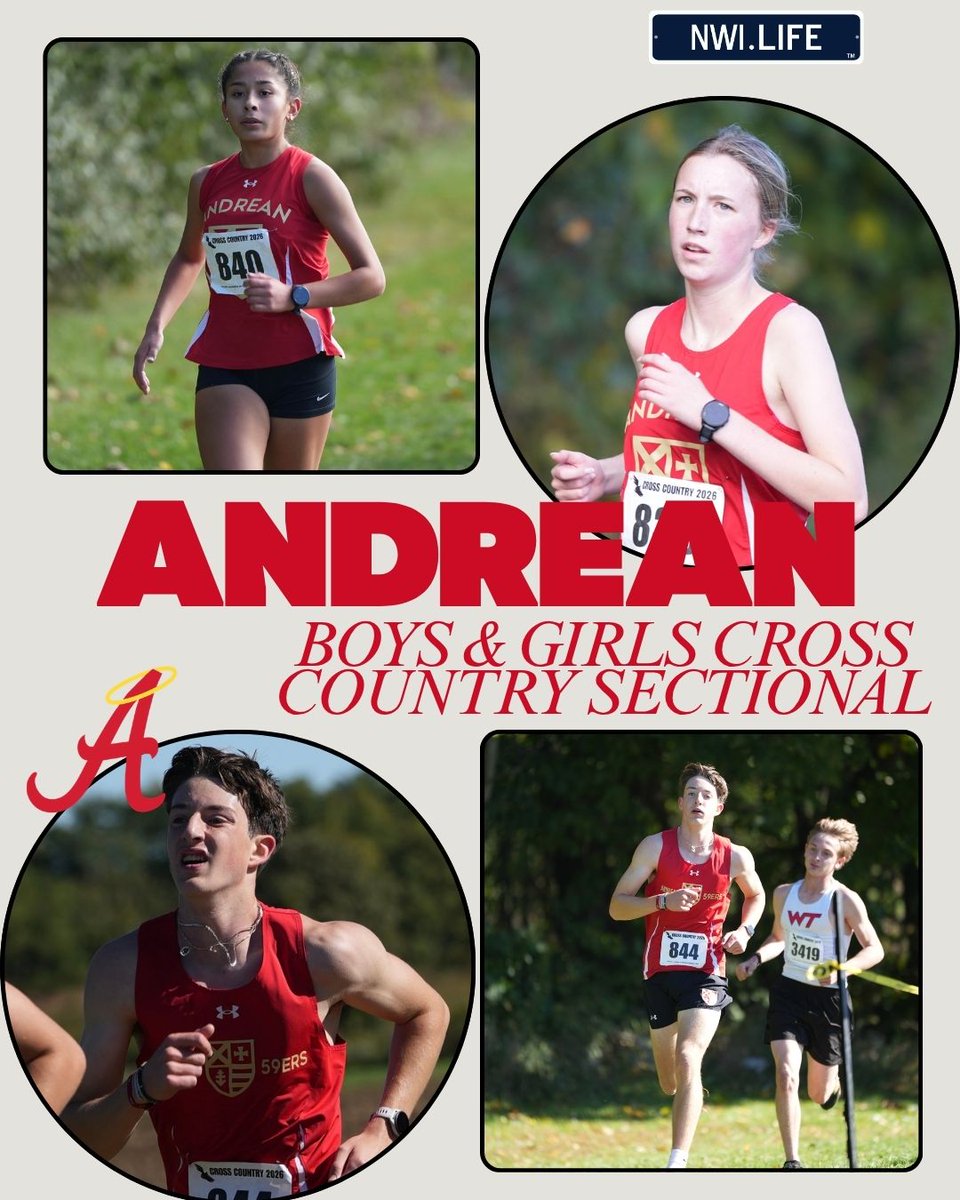 NWIndianaLife's tweet photo. Andrean High School competed in today's sectional race! ❤️💪 Great work, everyone. See all of the meet photos here: https://t.co/dDFp095dPl 

@andrean59ers https://t.co/HFJfsz5o64
