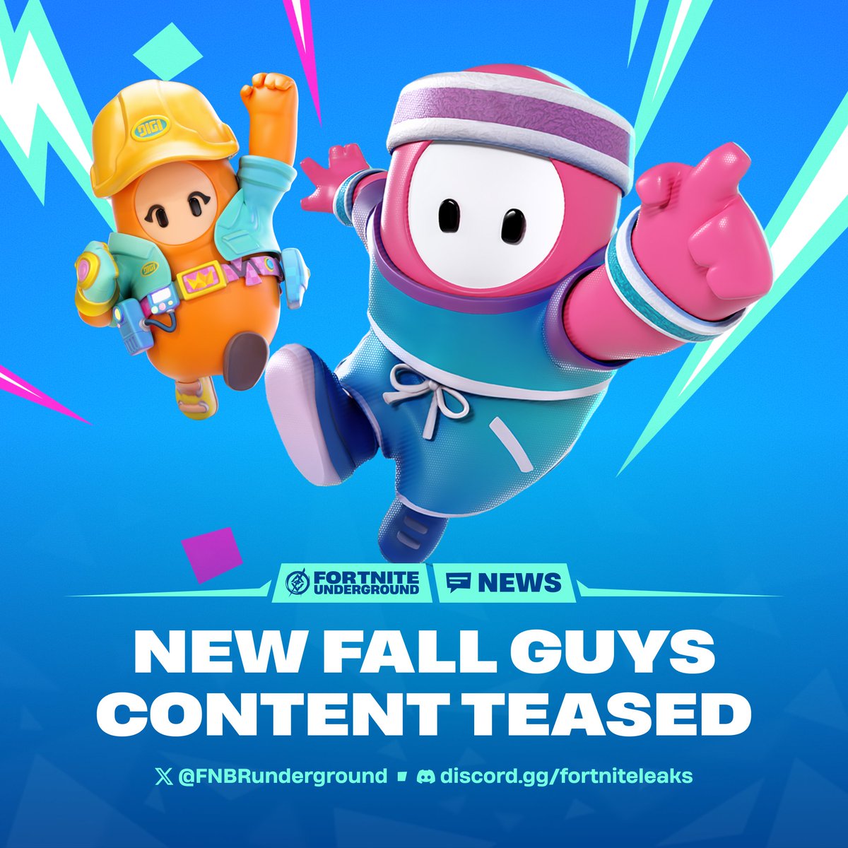 FNBRunderground's tweet photo. Epic CEO Tim Sweeney has told fans "don't give up on Fall Guys" 🤔 

In a new post, he teases that "there's a huge retooling underway that will make new things possible." It is not clear whether this retooling is related to bringing Fall Guys into #Fortnite, or something else. https://t.co/Ozthv49DRF
