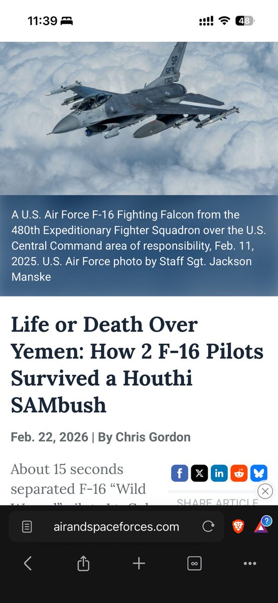 Eng_oabuhetlah's tweet photo. @Sam7Sh11 @elect_warf Two USAF F-16 fighters were hit during the war in Yemen, which lasted less than 2 months 
+ The Iranian air defences are the same as those of the Houthis; they were smuggled to them by sea https://t.co/Jy595j9WZN
