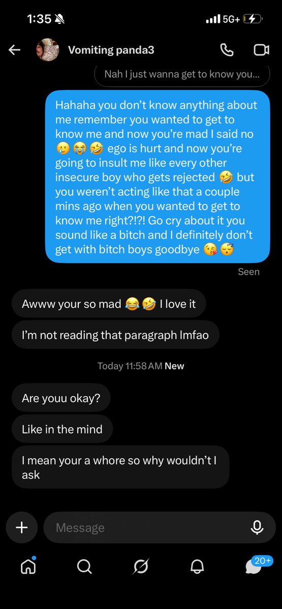 SydTheSiren's tweet photo. Oh my god he’s now talking to himself in the dms someone come get him 😴 🤣 v https://t.co/nL3RzoWU3Z