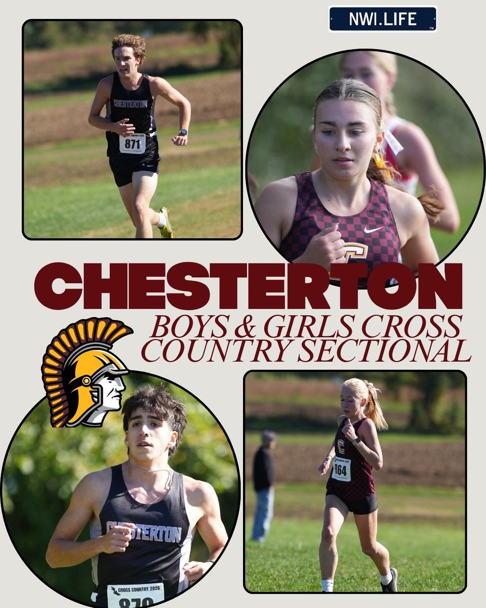 NWIndianaLife's tweet photo. Chesterton High School hosted today's sectional invite! 💪⭐ The team came to play on this cool fall morning, and we were there to capture the race: https://t.co/dDFp095LET

@CHS__Trojans https://t.co/eaNFVWwgC0
