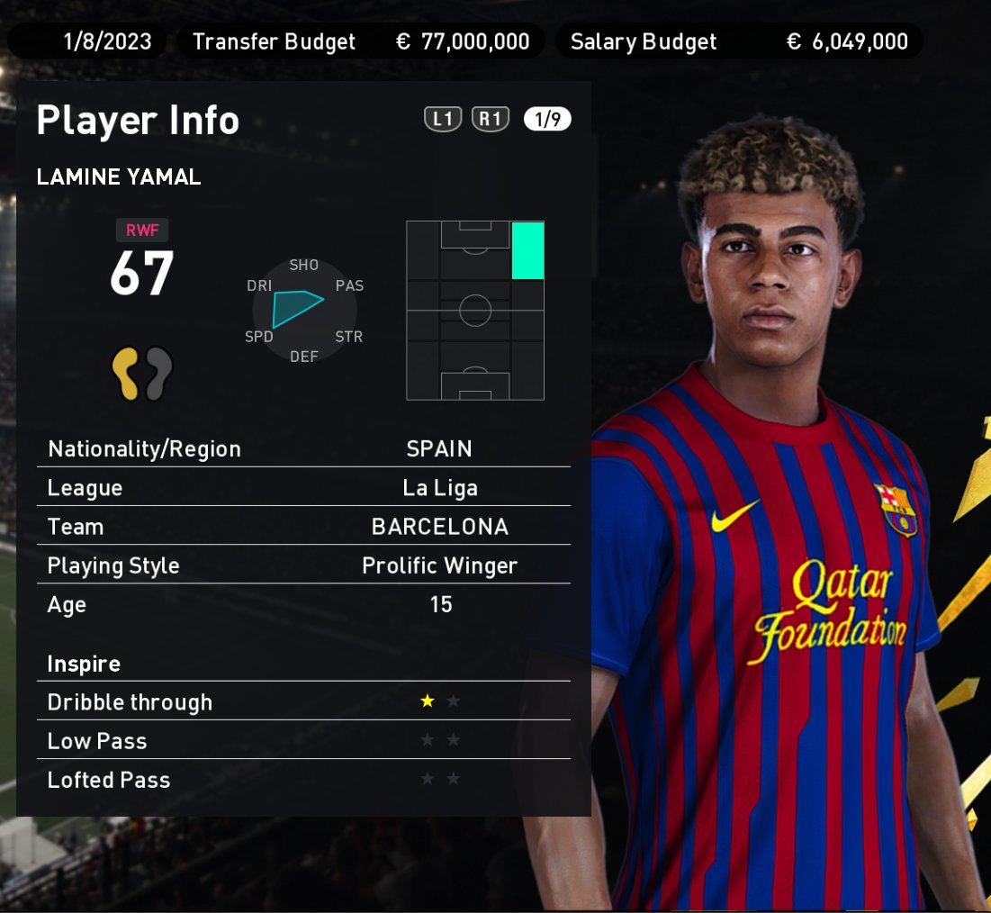 PESRemakeTeam's tweet photo. Big news! The wait is over. +300 players will debut at their clubs in Master League and Become a Legend in their real debut years! 😍

Making your careers more immersive than ever.

✅ Haaland
✅ Mbappé
✅ Rodrygo
✅ Olise
✅ Kvaratskhelia
✅ +300 https://t.co/3IqpBI4LsW