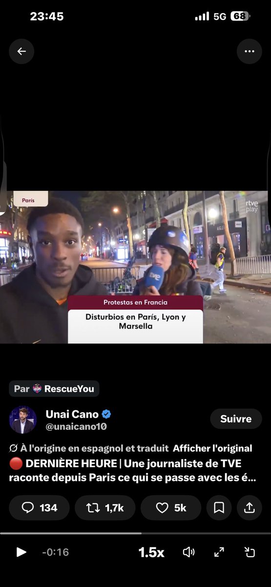 LeMerle24's tweet photo. @unaicano10 @bouliboulibouli Faite tourner. Cette crapule doit payer. https://t.co/2lAmtbVHbR