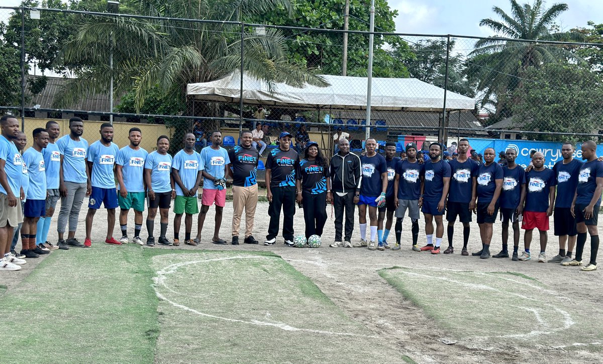 FinetMobile's tweet photo. ONE TEAM. ONE FAMILY. ONE FINET! ⚽🏆

From the first whistle to the final moments, the FINET Staff Novelty Match was all about teamwork, laughter, unity and unforgettable memories.

As we close our Customer Service Week 2026 celebrations, one thing remains clear: we go further when we go together!🤝

Here’s to the people who make FINET special. 💙

#FINET #TeamFINET #CustomerServiceWeek2026 #StaffNoveltyMatch #TheExtraMile #TheSmartPhoneStore