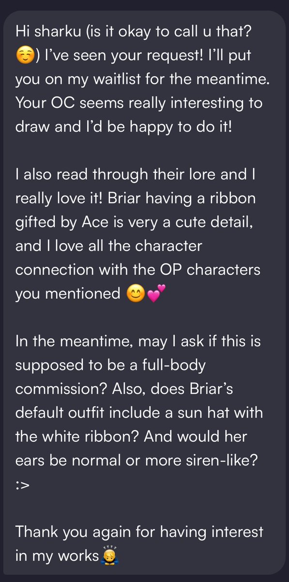 lostsirenbriar's tweet photo. The love for Briar is so cute😭💕

I’m so excited for this one art piece in particular. https://t.co/MX4ByexGN1