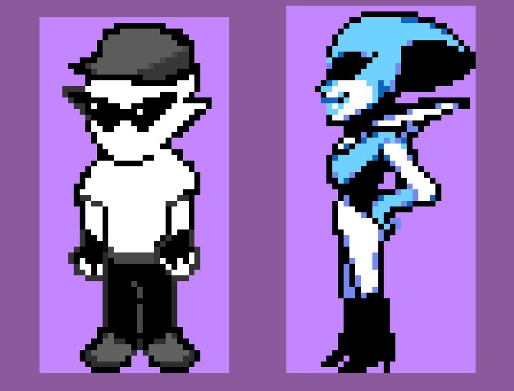 scumpxecute's tweet photo. Hello internet, here’s some #pixelart things #homestuck #tboi #DELTARUNE https://t.co/fUCvu6s4c0